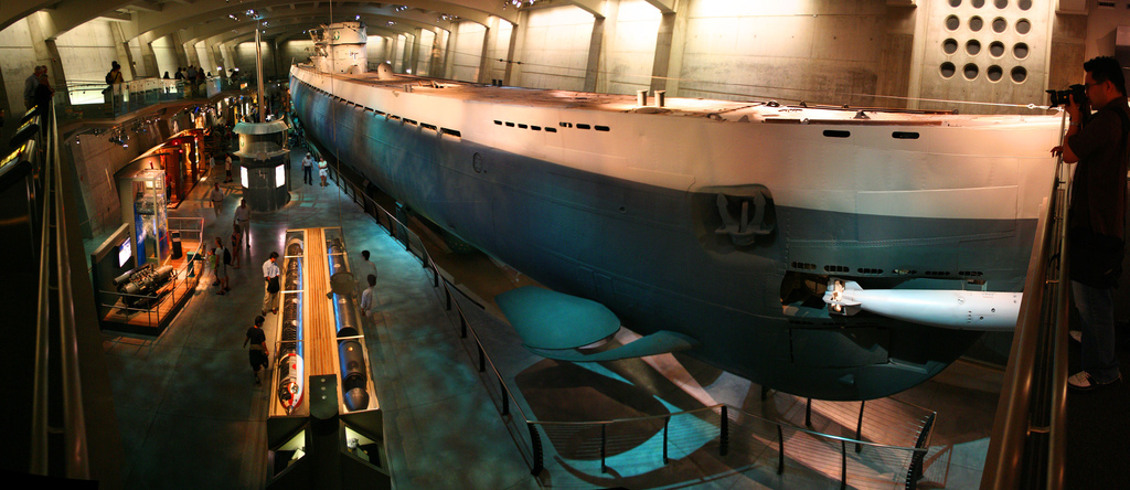 U 505 conservado en el Museo de Ciencia y Industria de Chicago, Illinois, EE.UU.