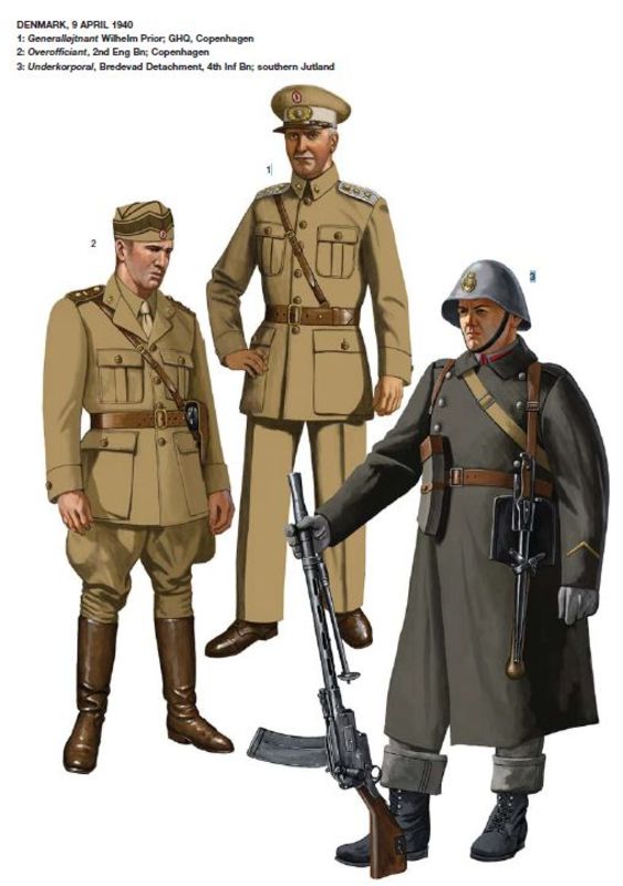 Ejército danés, 9 de abril de 1940