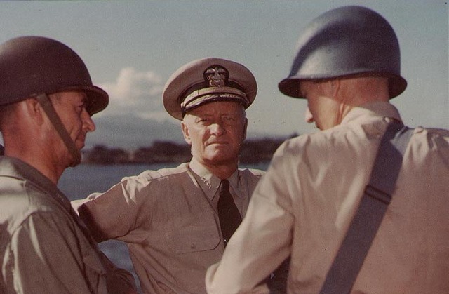 Nimitz en hawai en 1943