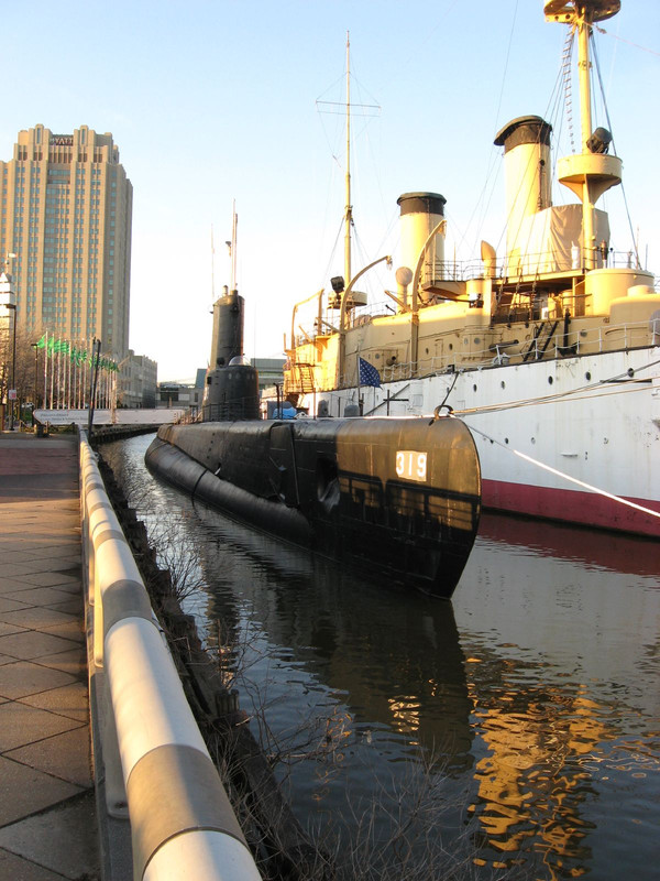 USS Becuna SS 319 conservado en el Museo de Buques en Philadelphia, Pennsylvania, EE.UU.