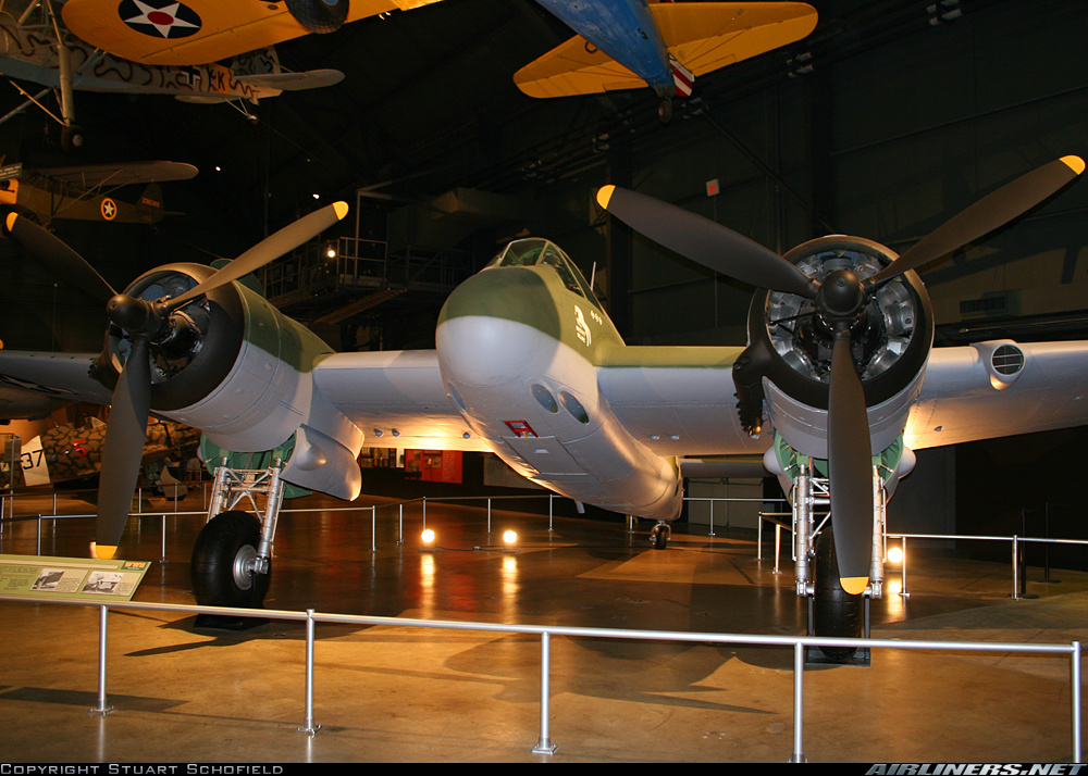Bristol 156 Beaufighter Mk I. Conservado en el Museo Nacional de la Fuerza Aérea de los Estados Unidos en Dayton, Ohio, EE.UU