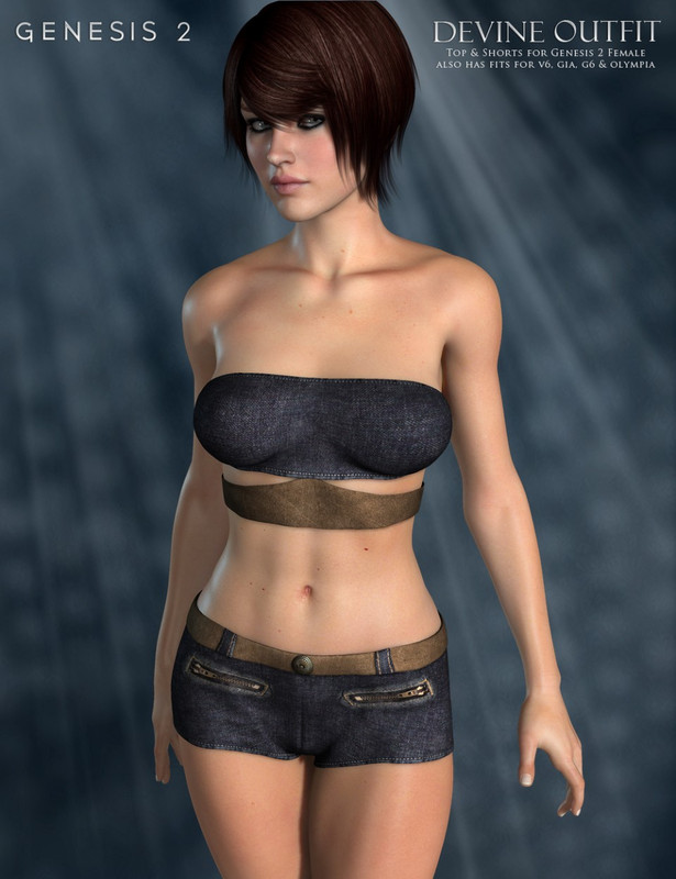 Devine Outfit for Genesis 2 Female