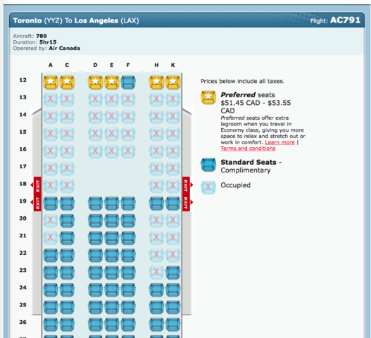 Boeing 787 9 Seat Plan Air Canada Two Birds Home