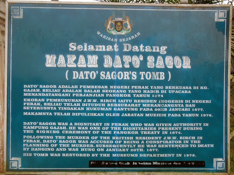 Keadaan Terkini Makam Dato Sagor Yang Terbiar