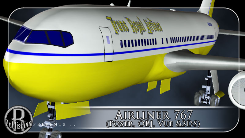 Airliner 767 (Poser, OBJ, Vue & 3DS)